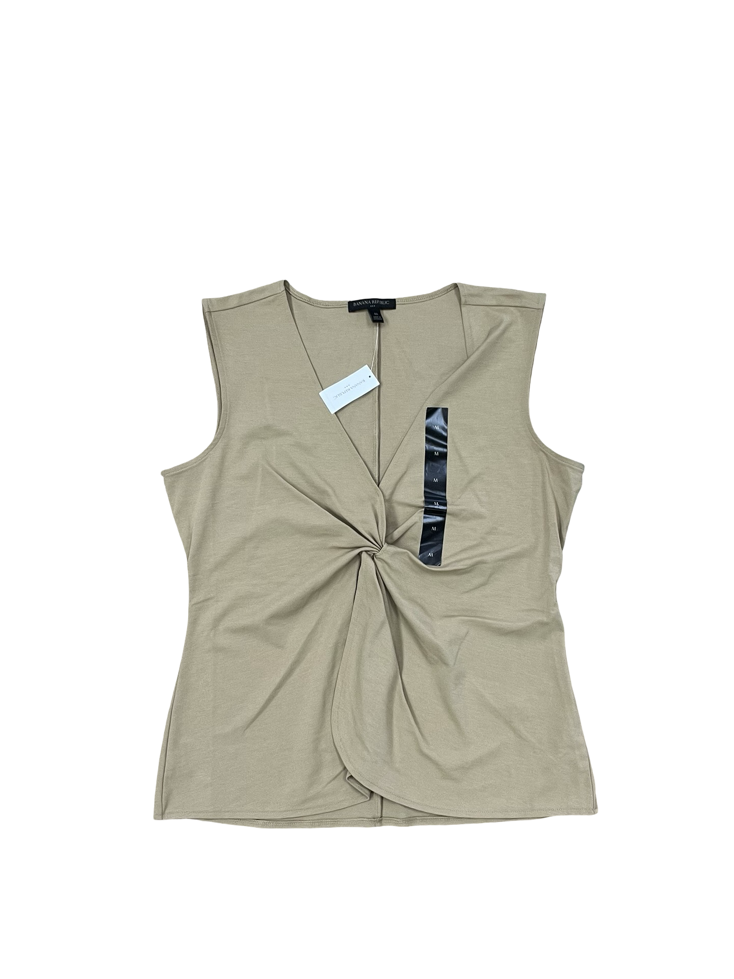 Top Sleeveless By Banana Republic In Beige, Size:M