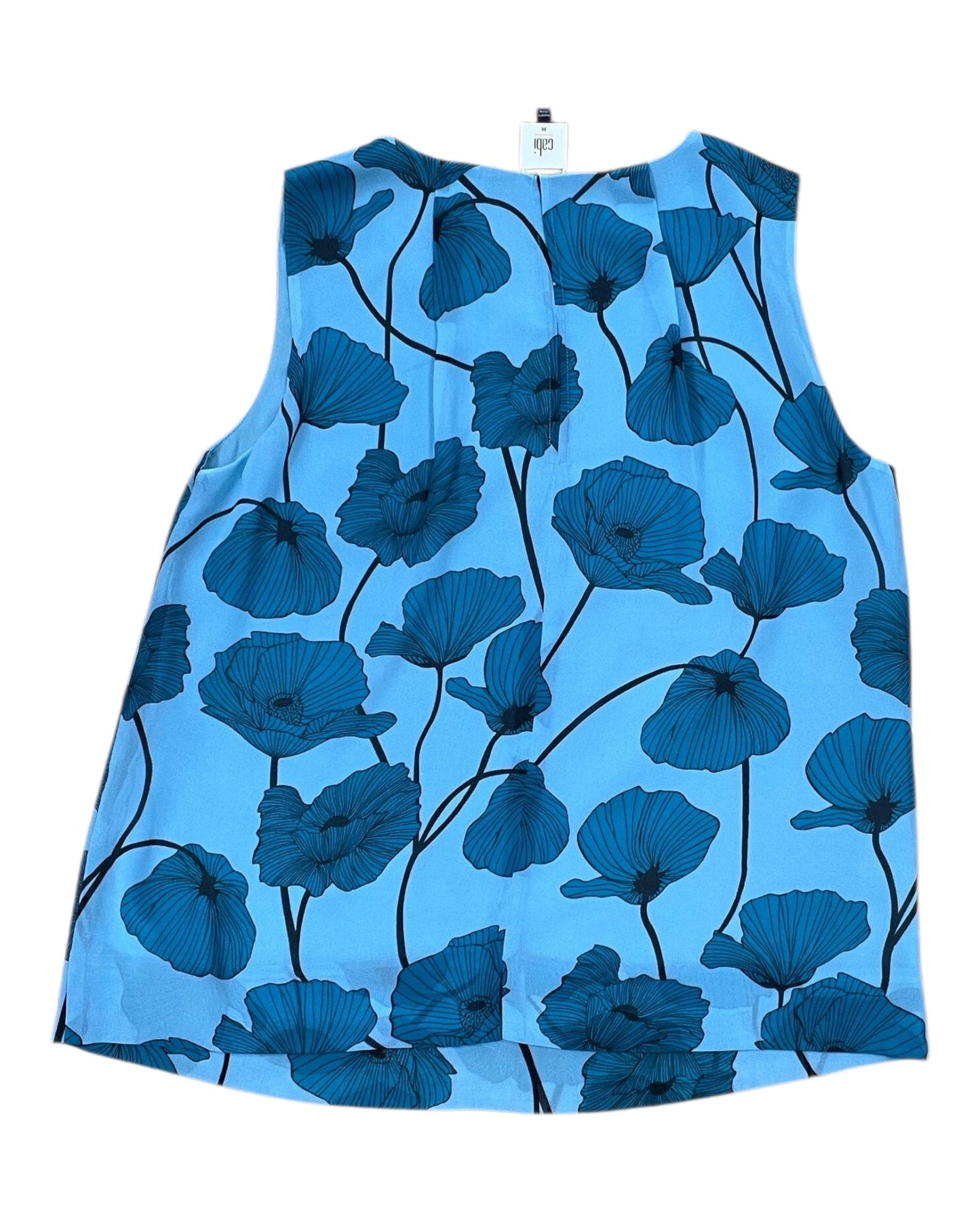 Top Sleeveless By Cabi In Blue, Size:M