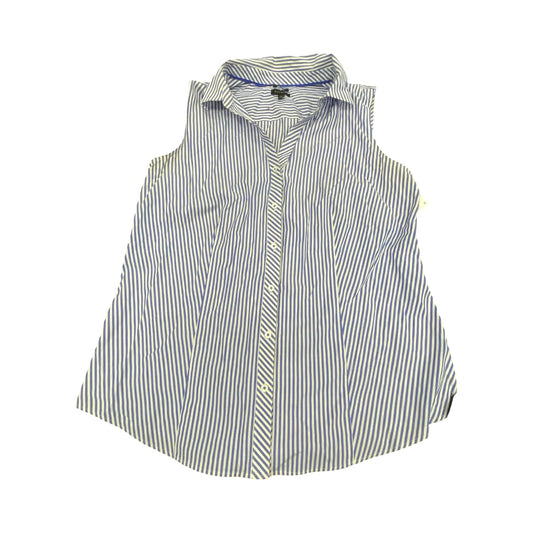 Top Sleeveless By Talbots In Striped Pattern, Size:10