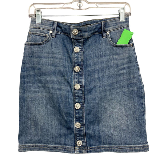 Skirt Mini & Short By White House Black Market In Blue Denim, Size:2