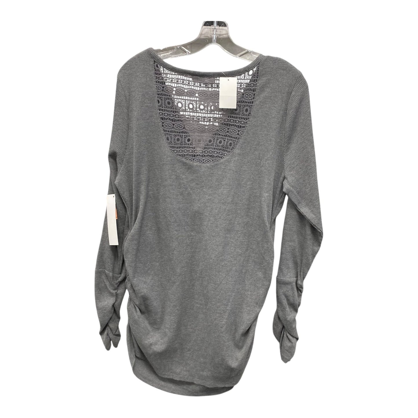 Mat Top Ls By Motherhood In Grey Size:Xl