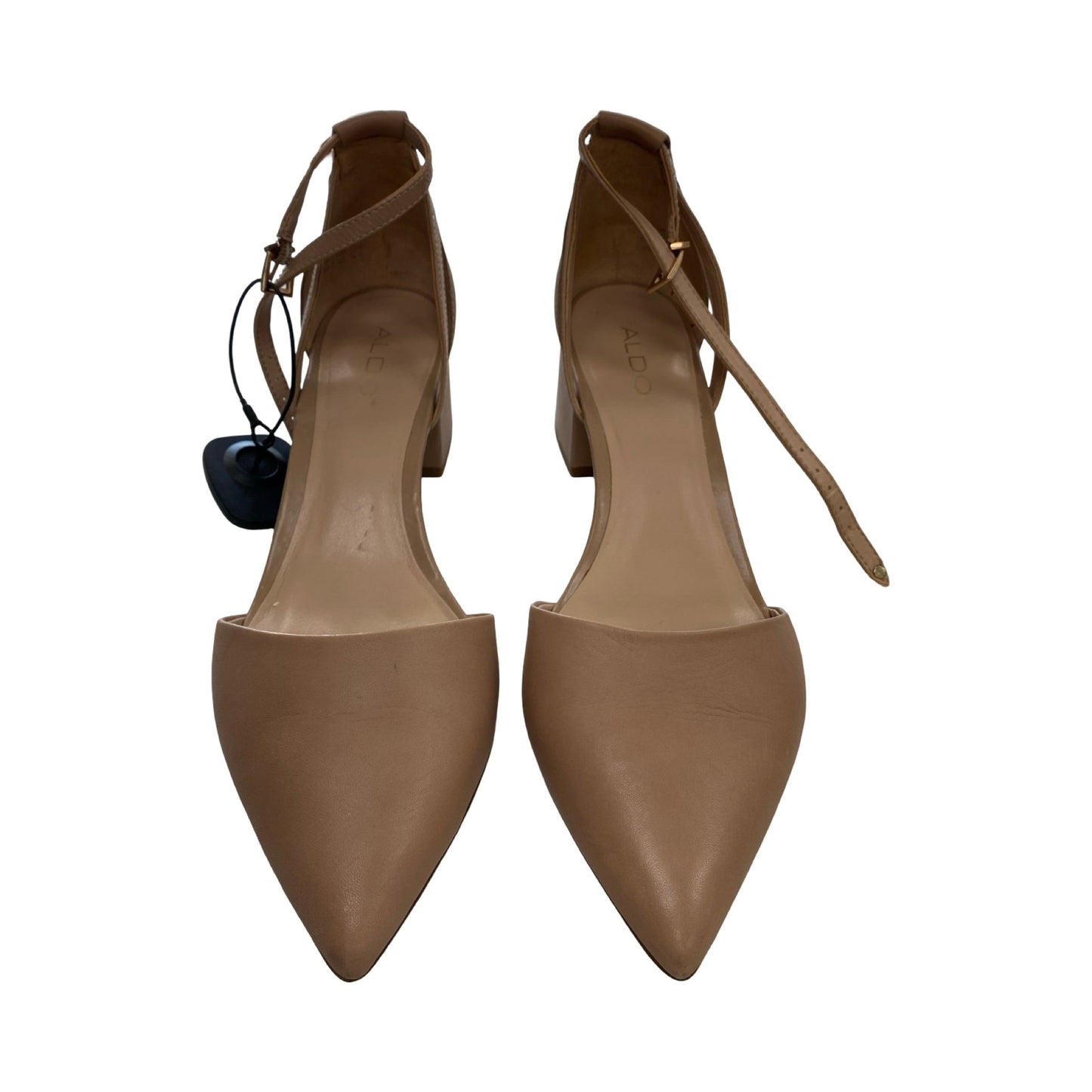 Shoes Heels Block By Aldo In Tan, Size:10