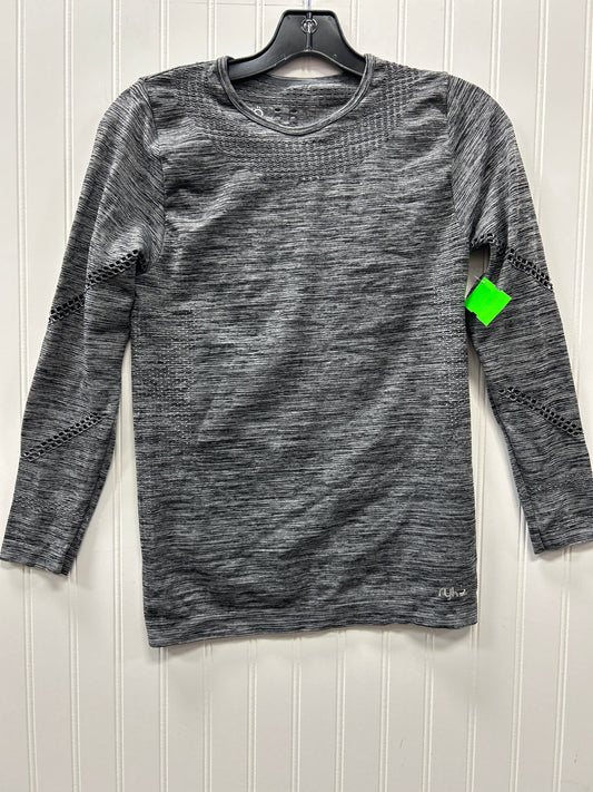 Athletic Top Ls Collar By Ryka In Grey, Size:M