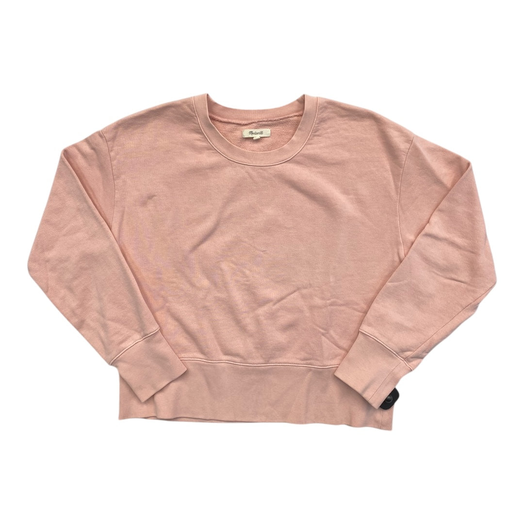 Sweatshirt Crewneck By Madewell In Pink, Size:M