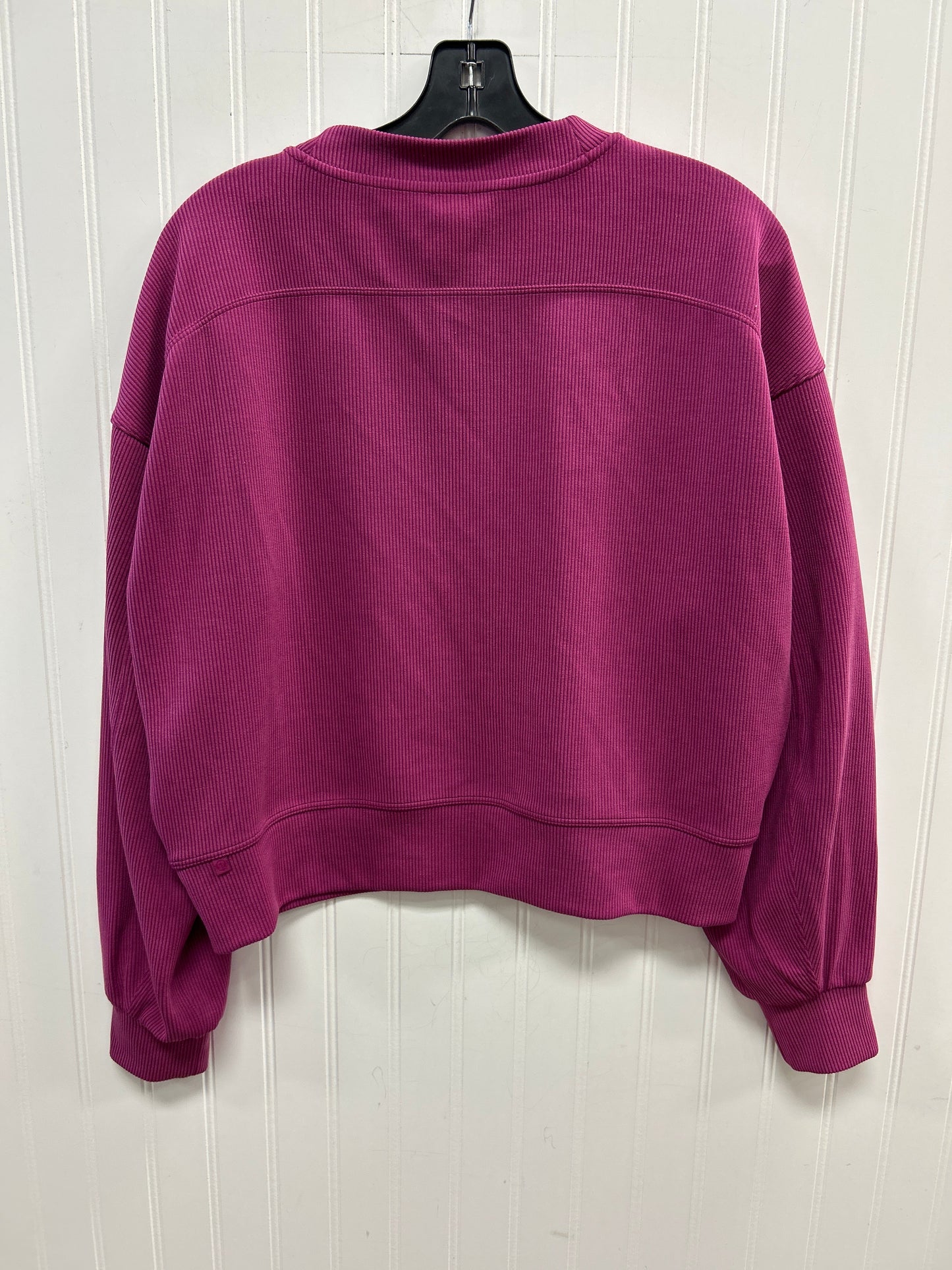 Athletic Top Ls Crewneck By Lululemon In Pink, Size:M