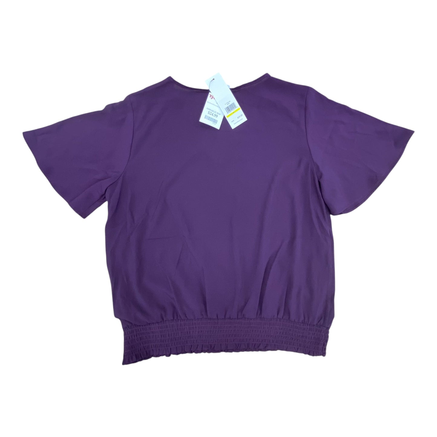 Top Ss By Calvin Klein In Purple, Size:M