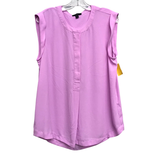 Top Sleeveless By J. Crew In Purple, Size:L