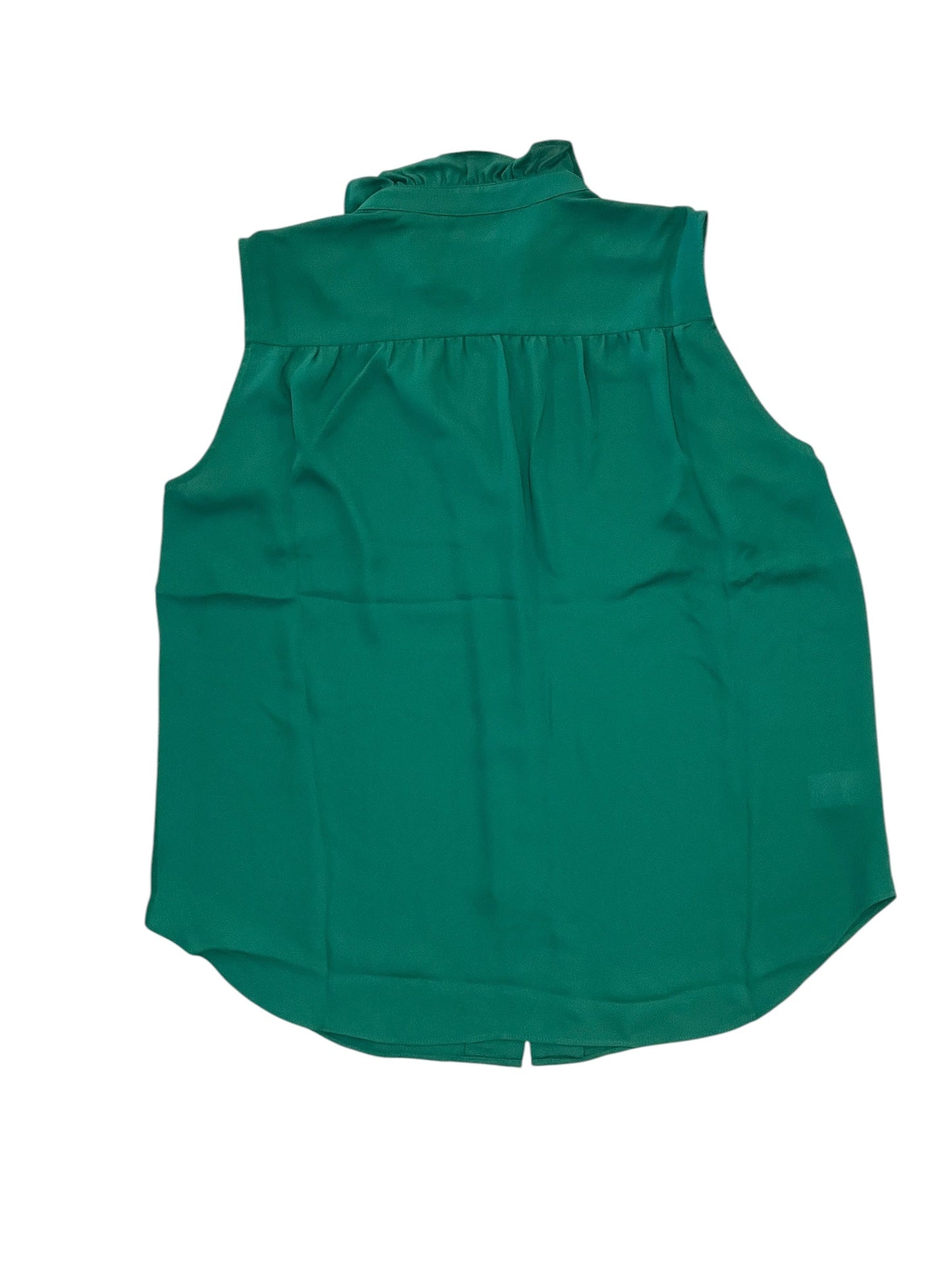 Blouse Sleeveless By Ann Taylor In Green, Size:Sp