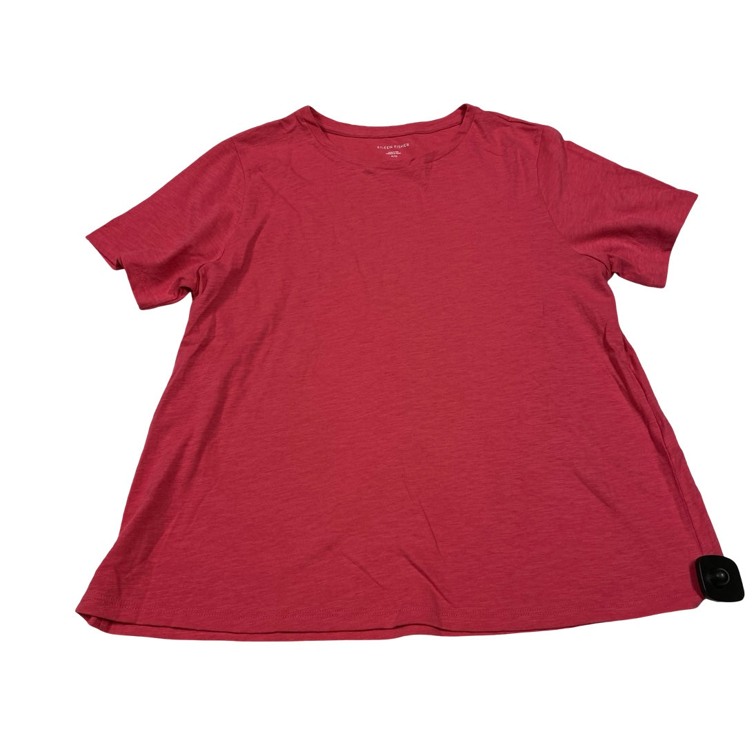 Top Ss Designer By Eileen Fisher In Pink, Size:M