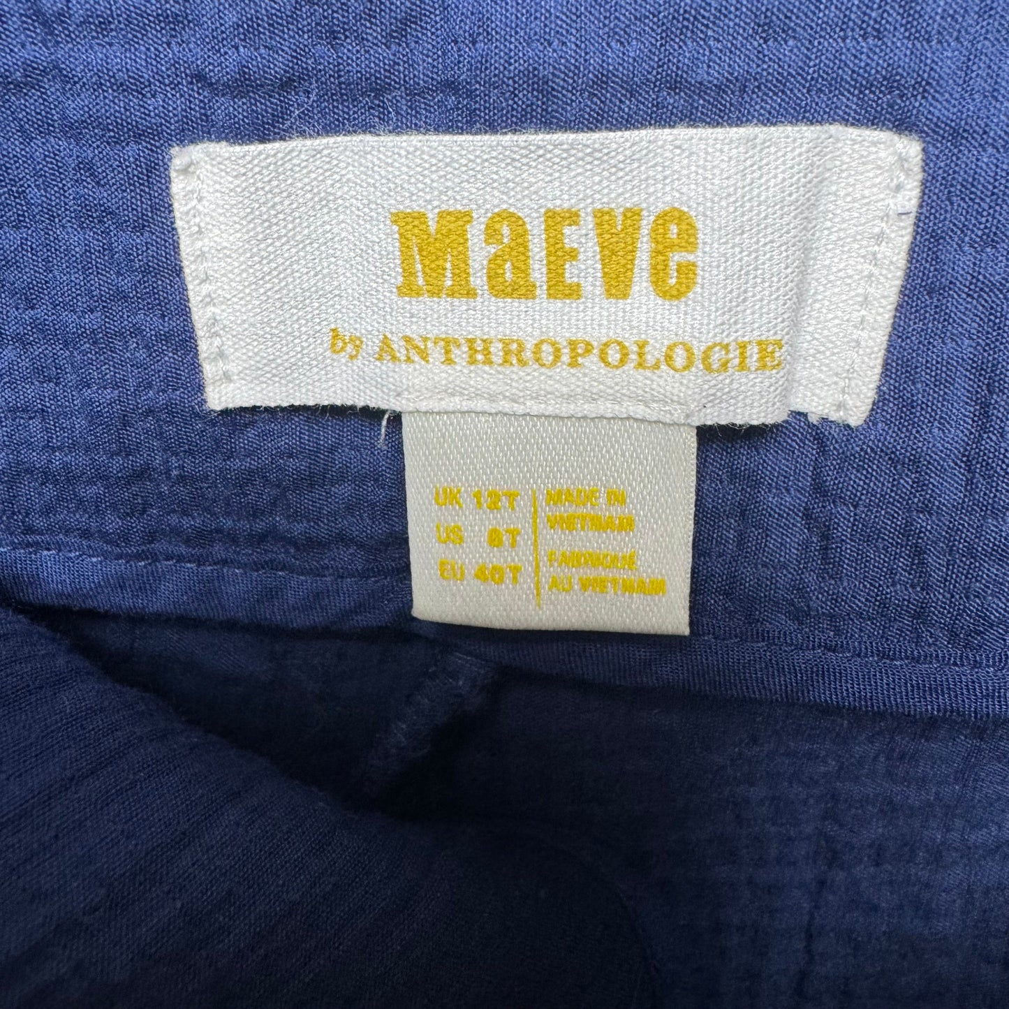 Pants Wide Leg By Maeve In Blue, Size: 8 Tall