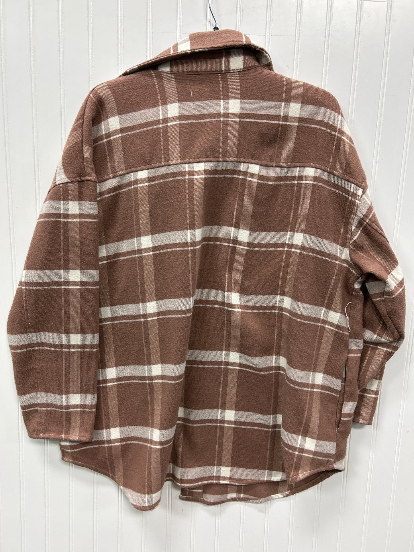 Jacket Fleece By A New Day In Brown, Size:1X