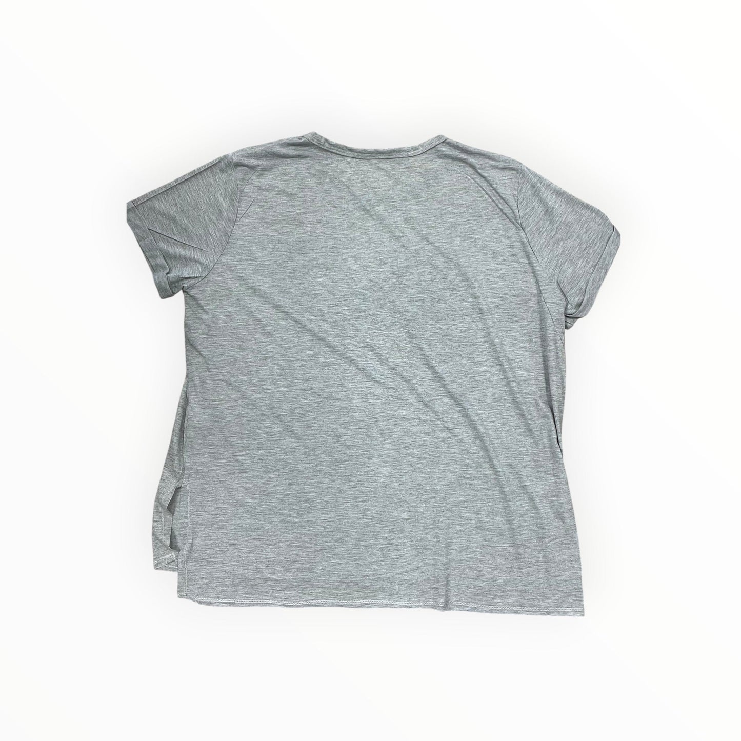 Top Ss By Clothes Mentor In Grey, Size:2X