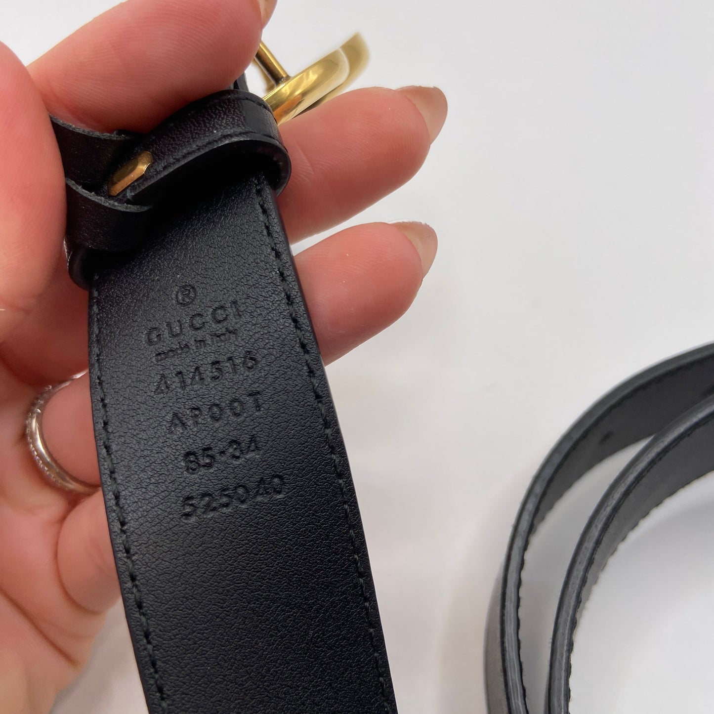 Belt Luxury Designer By Gucci, Size:
