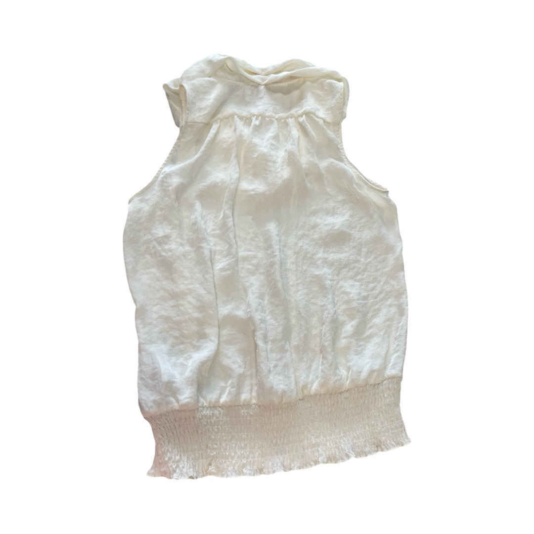 Top Sleeveless By Michael By Michael Kors In Cream, Size:M
