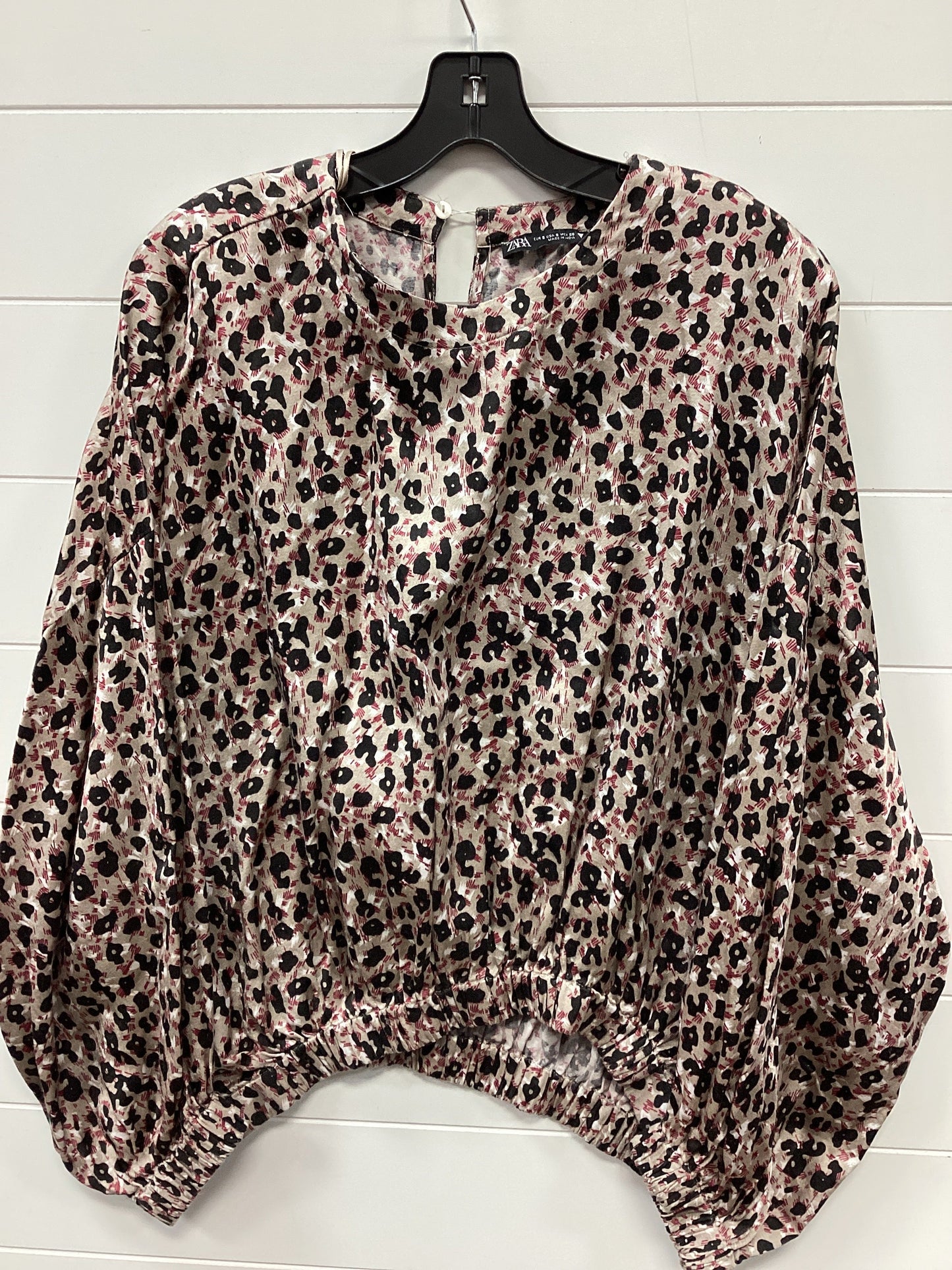 Top Ls By Zara In Black & Brown, Size:S