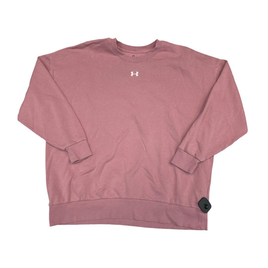 Athletic Sweatshirt Crewneck By Under Armour In Purple, Size:M