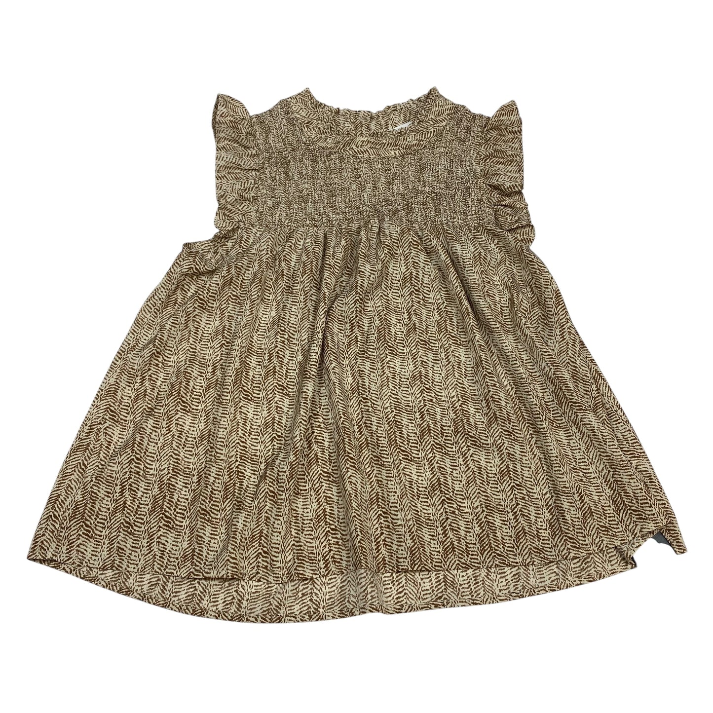 Top Sleeveless By Thml In Brown, Size:M