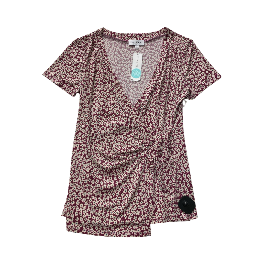Top Ss By Gilli In Floral Print, Size:M