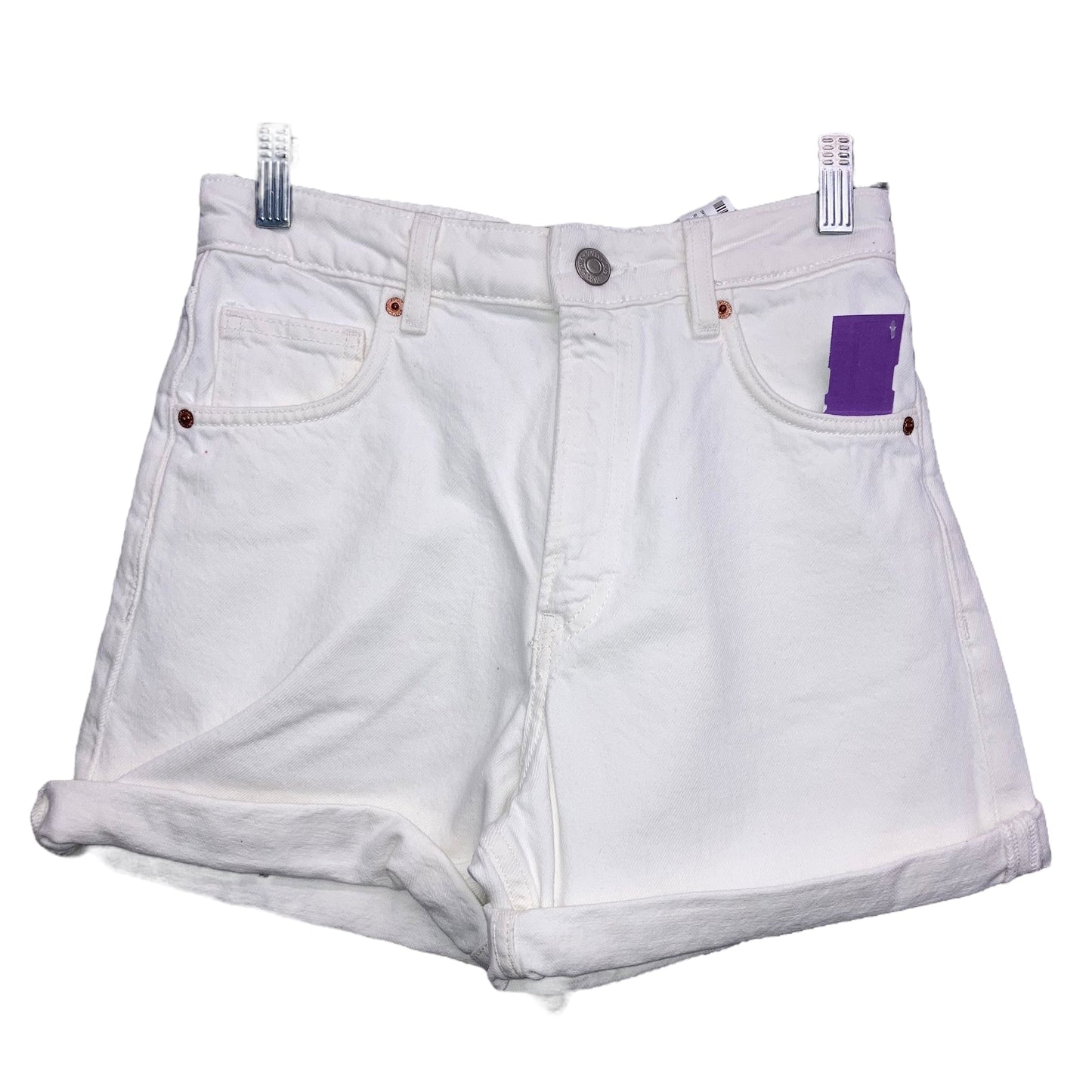 Shorts By Zara In White, Size:0