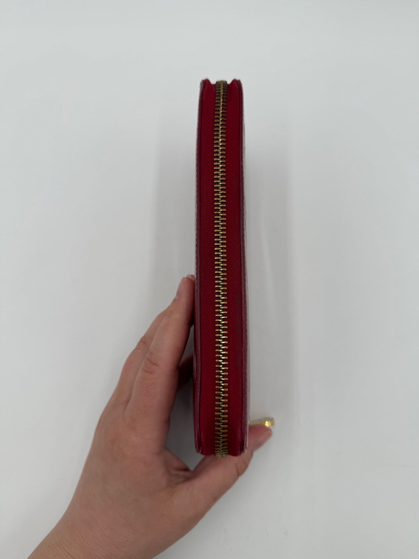 Wallet Luxury Designer By Louis Vuitton In Red, Size:Large
