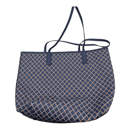 Handbag Leather By Talbots In Blue, Size:Large