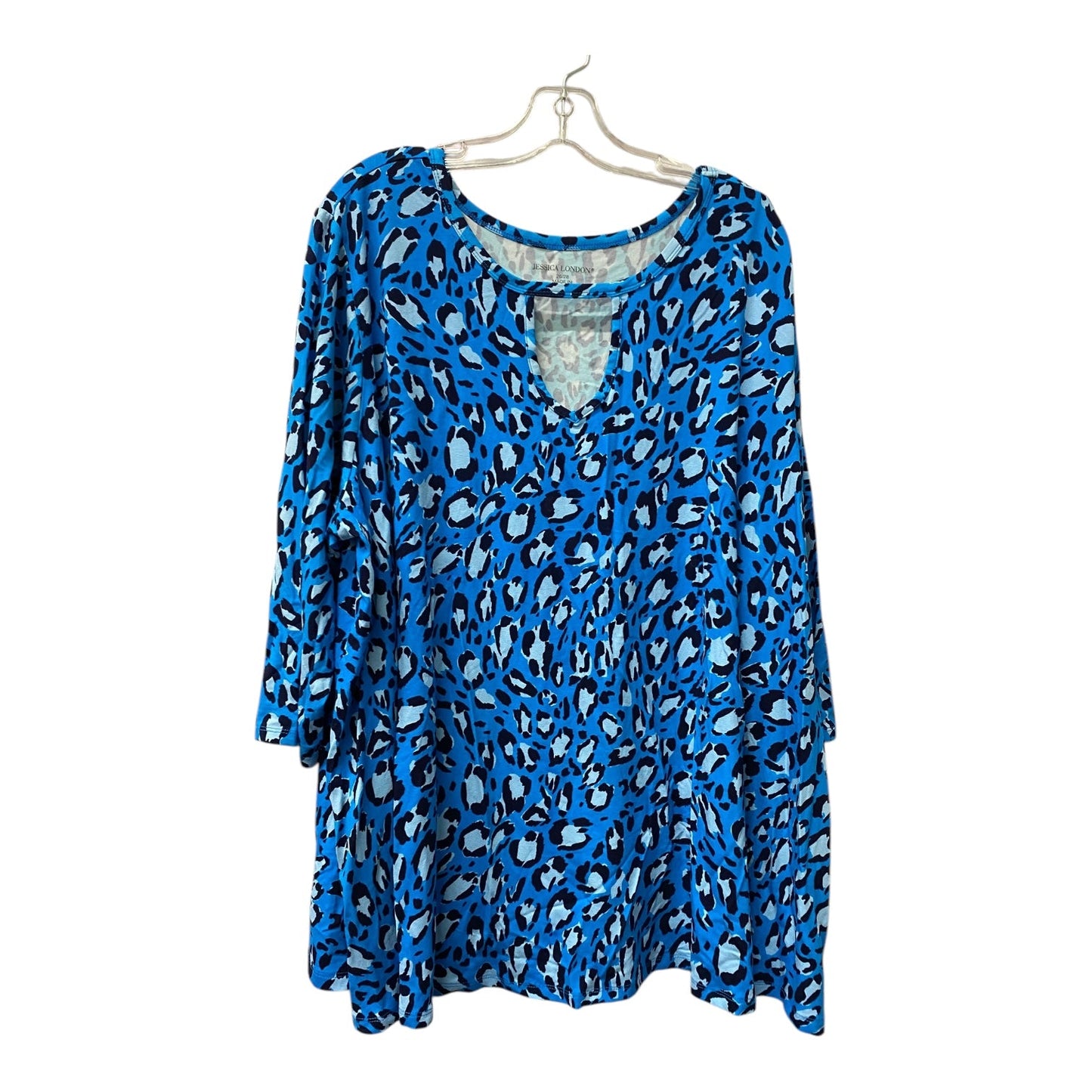 Top Ls By Jessica London In Blue, Size:4X