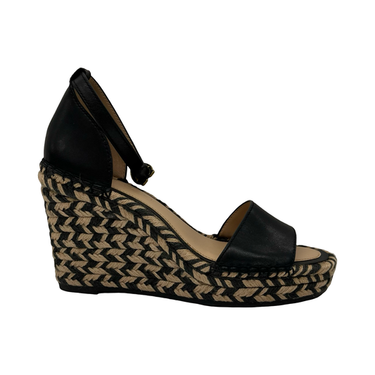 Sandals Designer By Coach In Black & Tan, Size:6