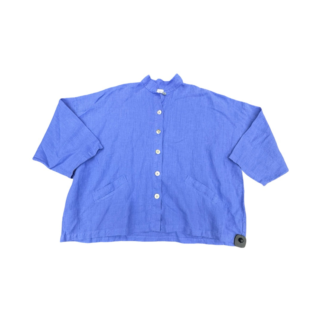 Top Ls By Bryn Walker In Blue, Size:L