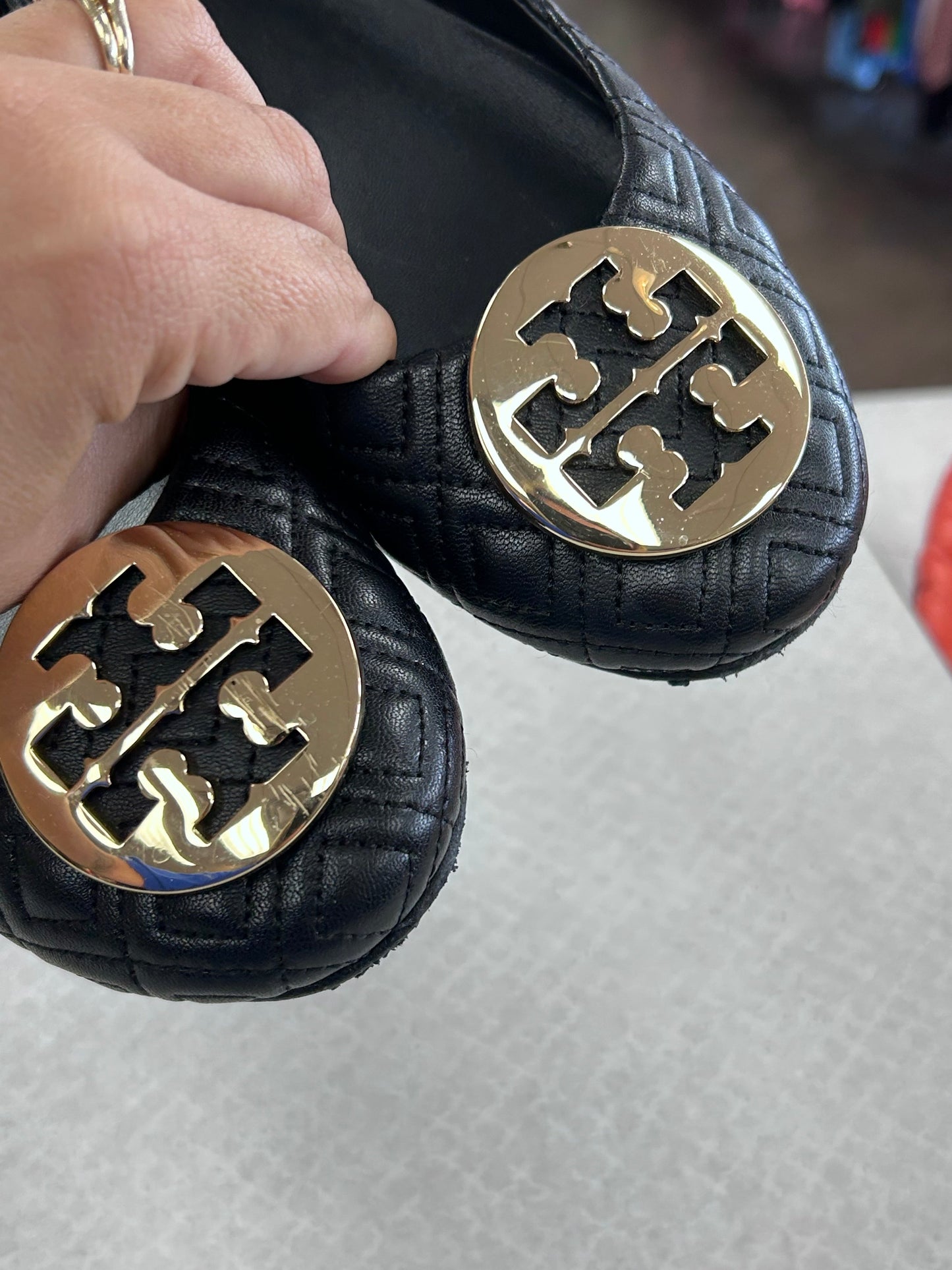 Shoes Designer By Tory Burch In Black, Size: 8.5
