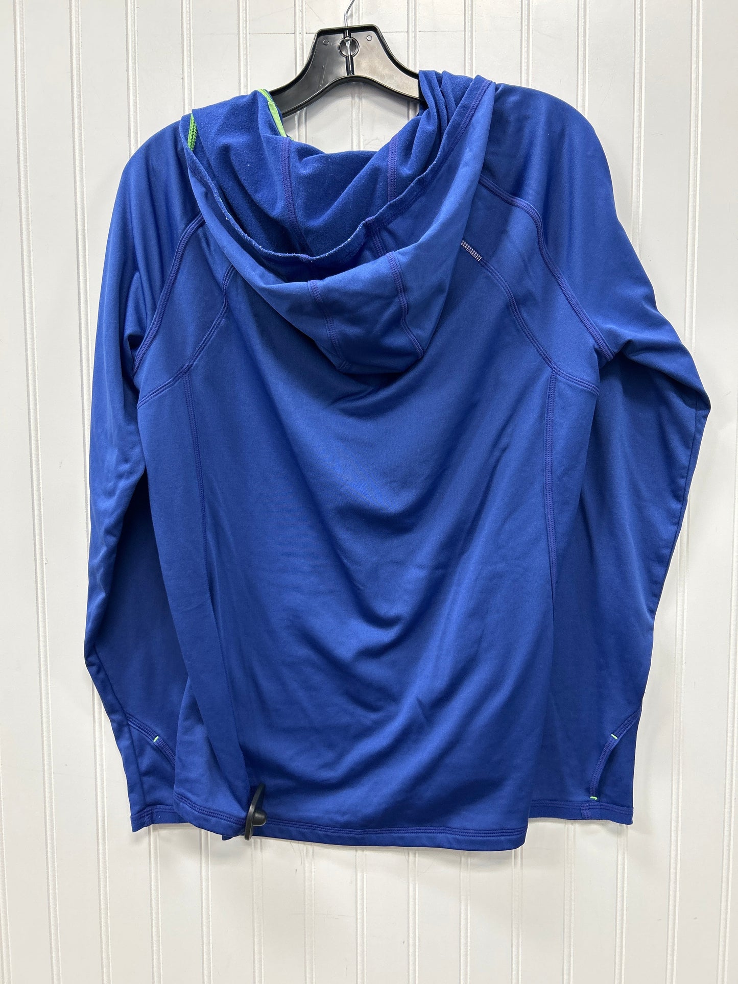 Athletic Top Ls Hoodie By Athleta In Blue, Size:L