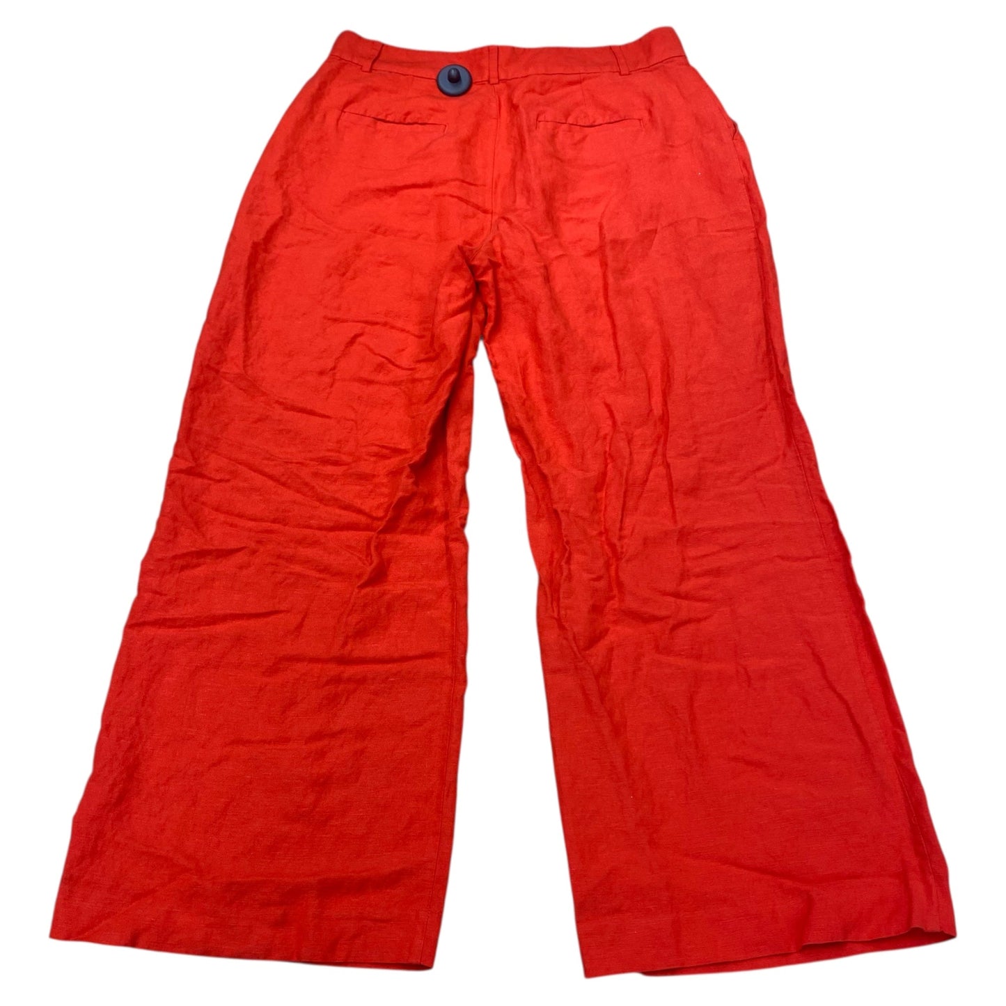 Pants Linen By Loft In Red, Size:10