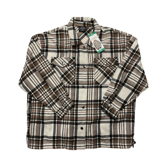 Jacket Shirt By Hfx In Plaid Pattern, Size:Xl