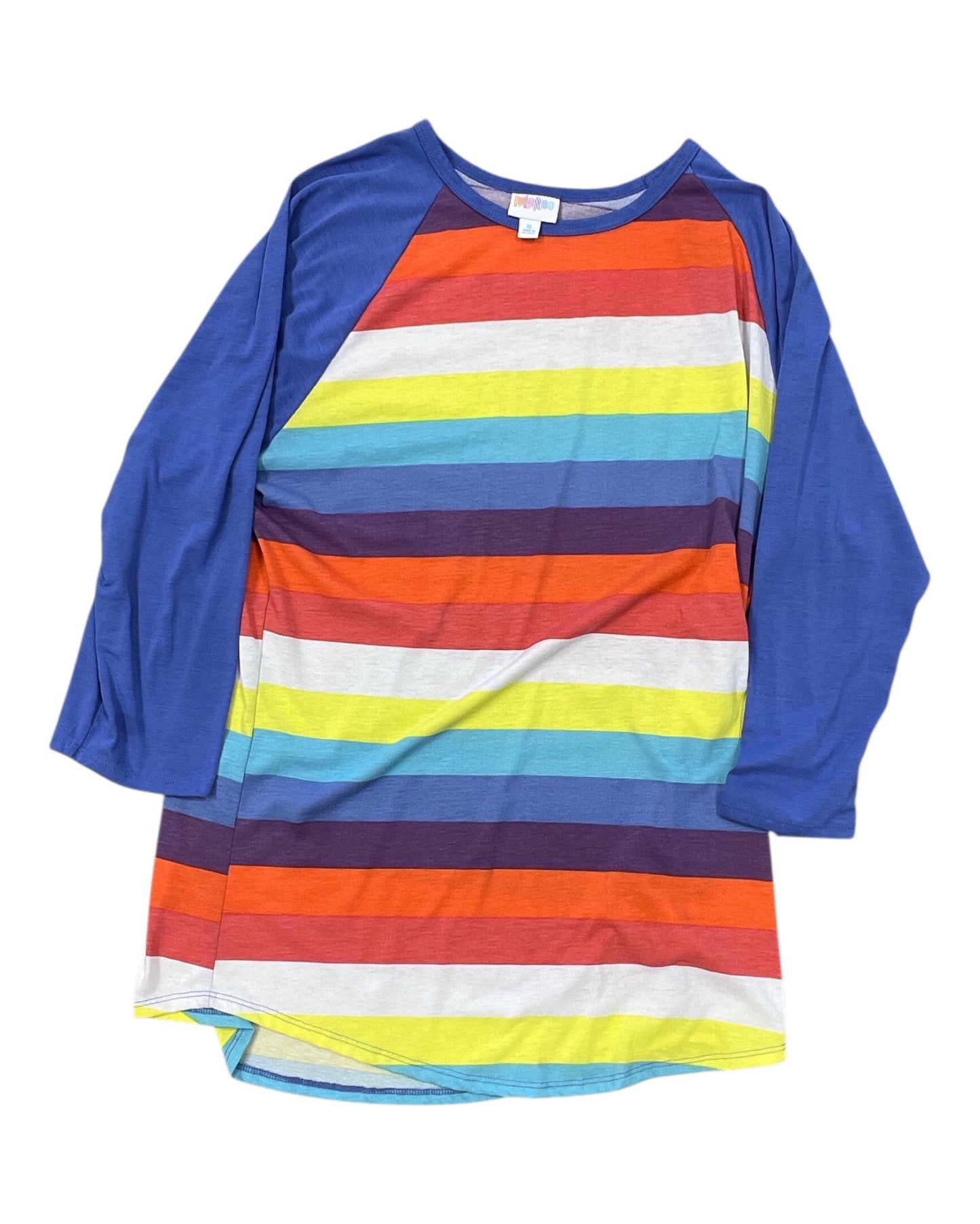 Top 3/4 Sleeve By Lularoe In Multi, Size:Xl