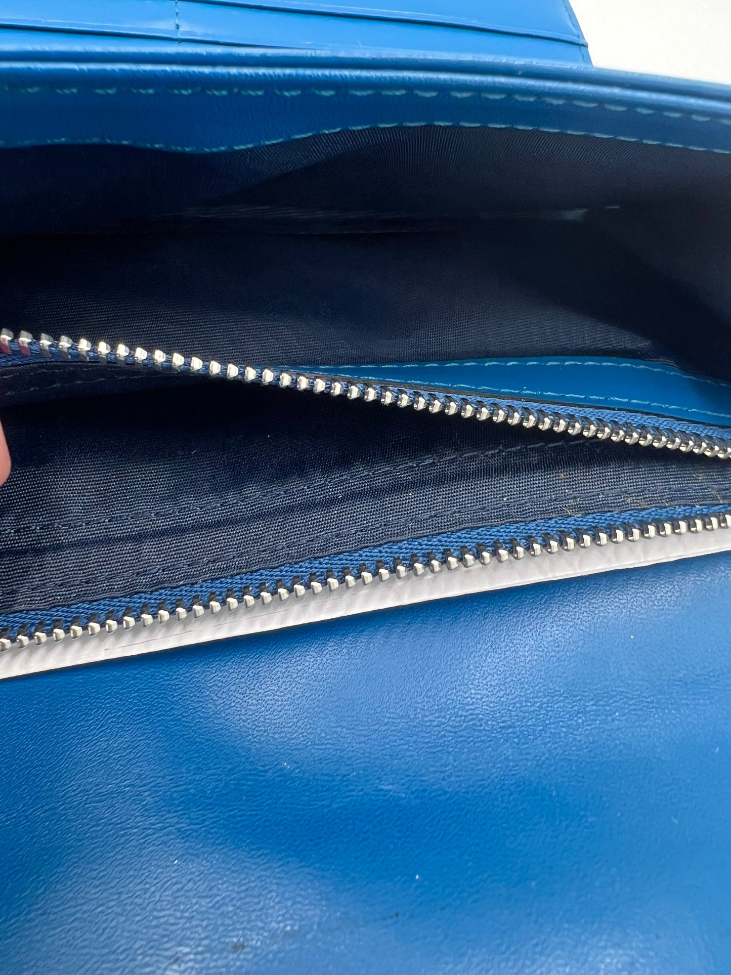 MCM Vistetos Blue Wallet