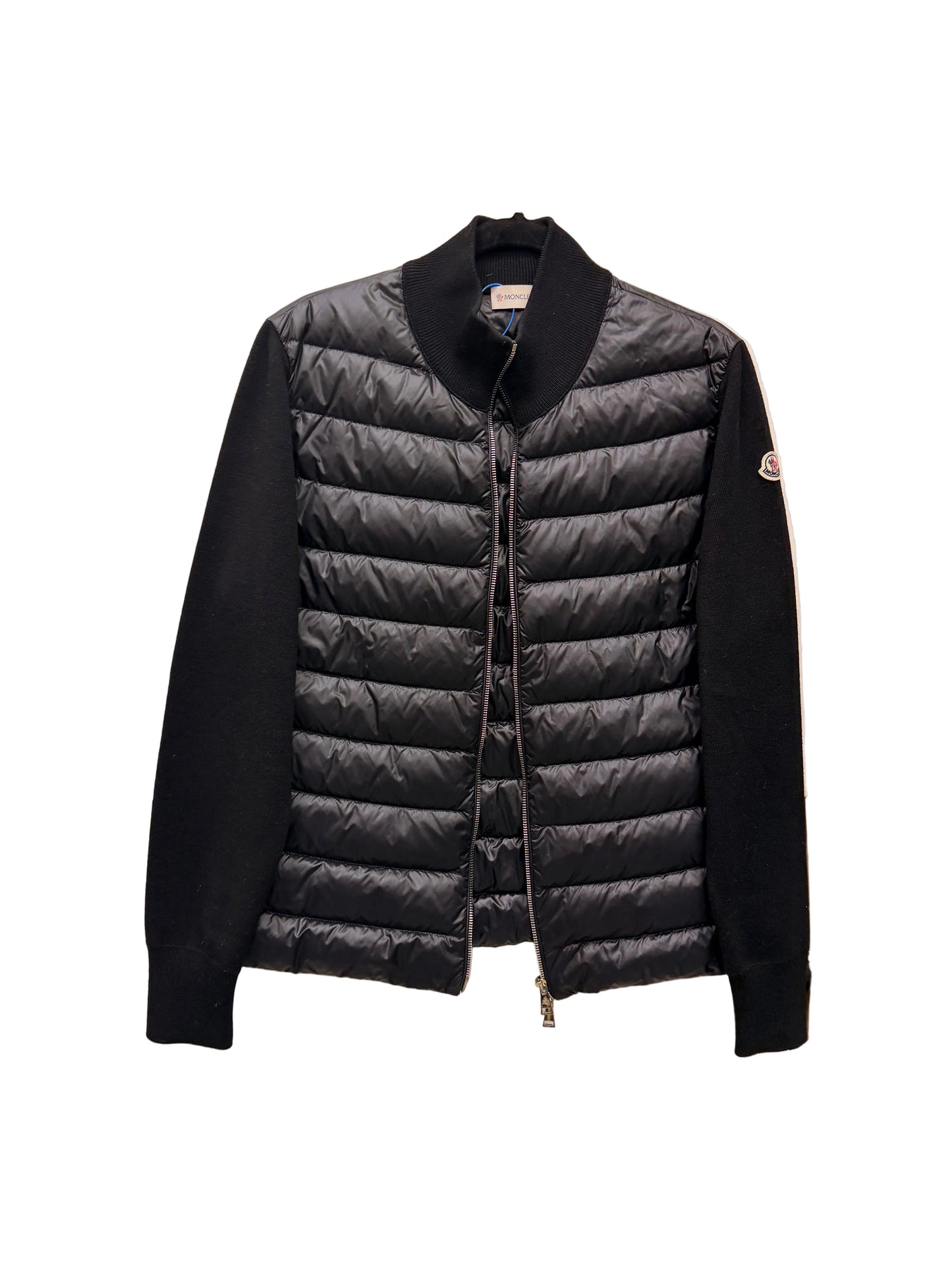 Jacket Luxury Designer By Moncler In Black, Size: Xl