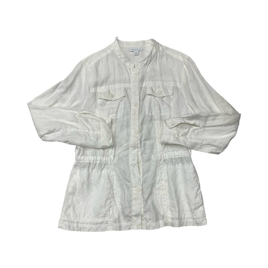 Jacket Other By Charter Club In White, Size:M