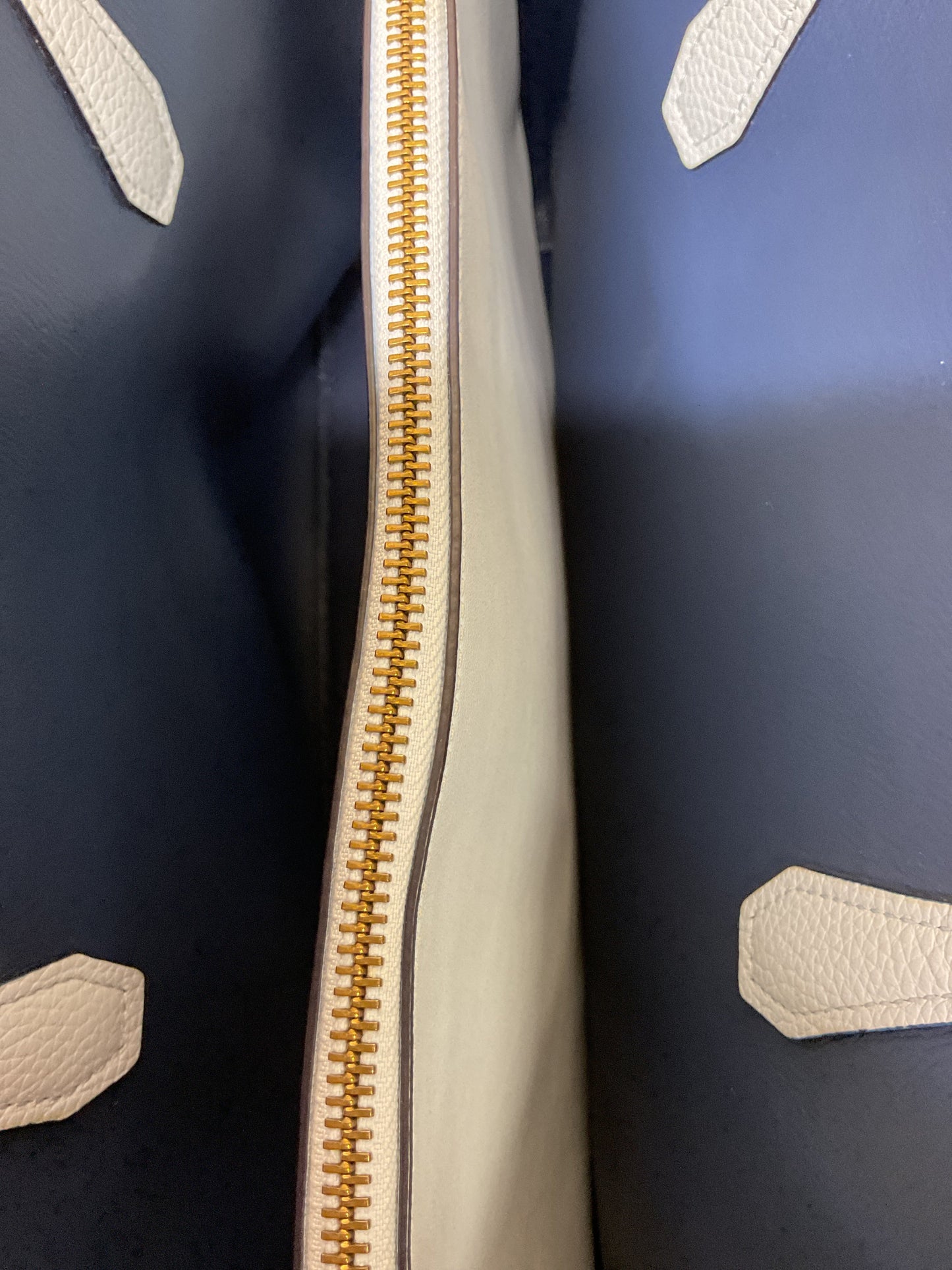 Handbag Designer By Tory Burch In Blue, Size:Large