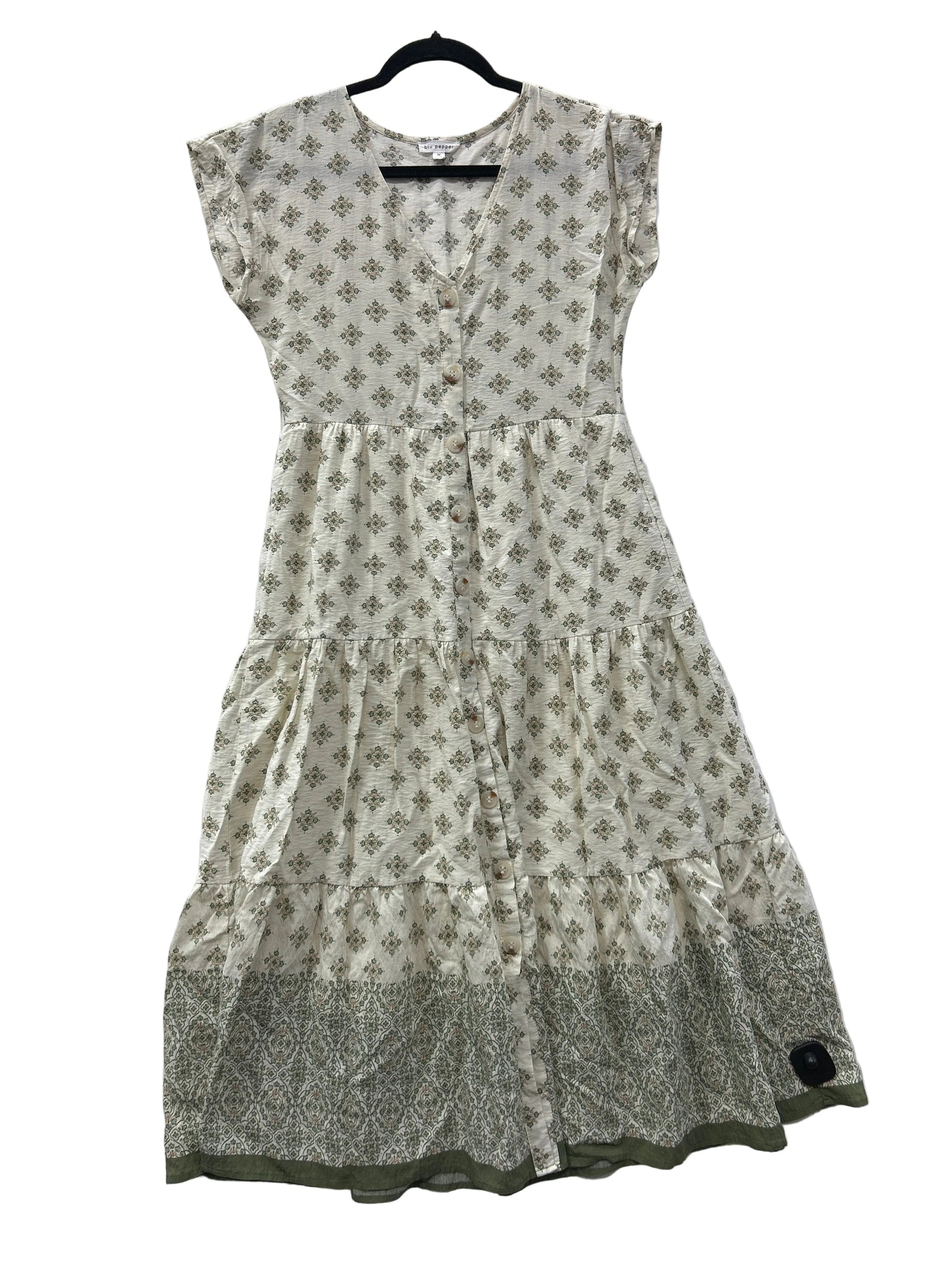 Dress Casual Maxi By Blu Pepper In Cream, Size:M