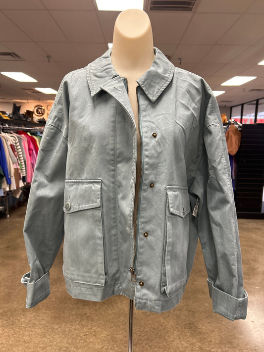Jacket Utility By Madewell In Blue, Size:Xl