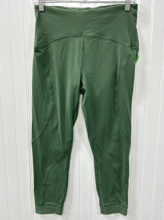 Athletic Leggings Capris By Lululemon In Green, Size:10