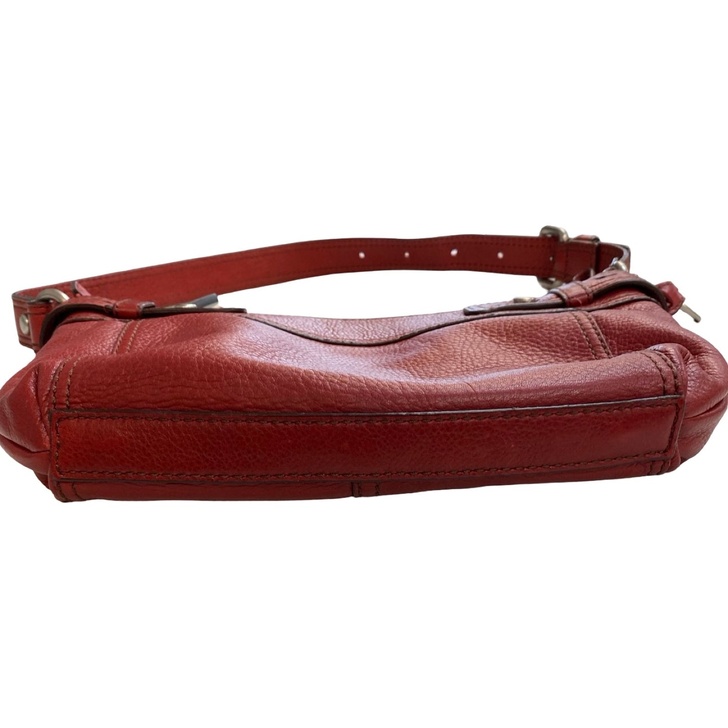 Handbag Leather By Fossil In Red, Size:Small