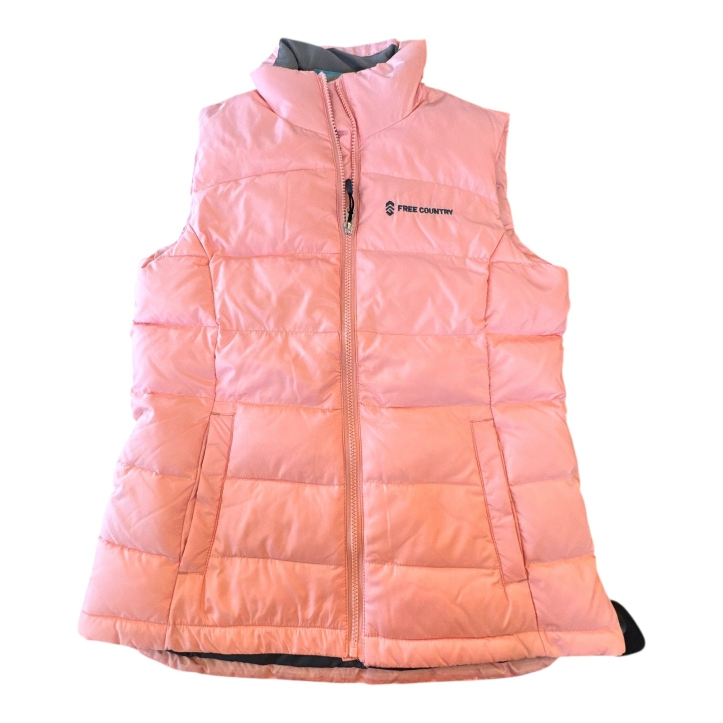 Vest Puffer & Quilted By Free Country In Pink, Size:S