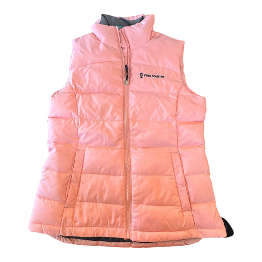 Vest Puffer & Quilted By Free Country In Pink, Size:S
