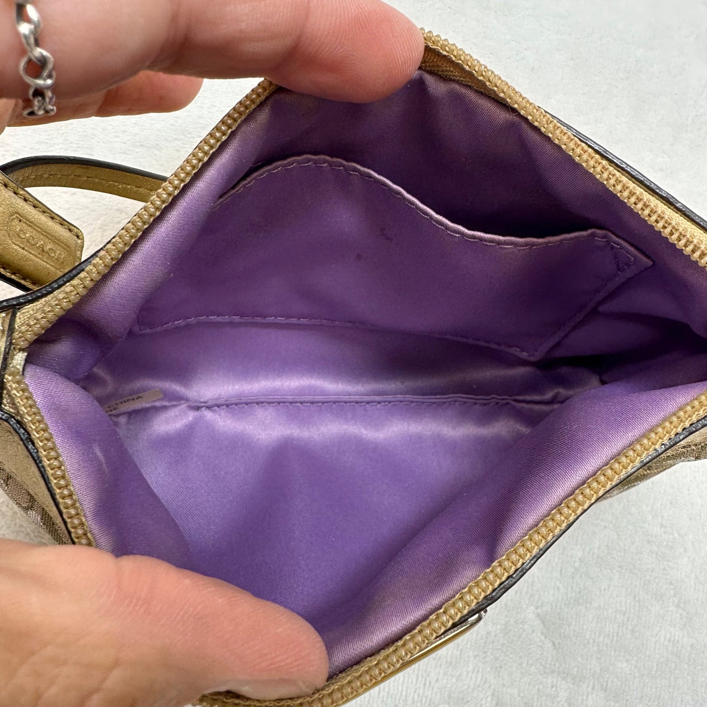 Wristlet Designer By Coach, Size: Small