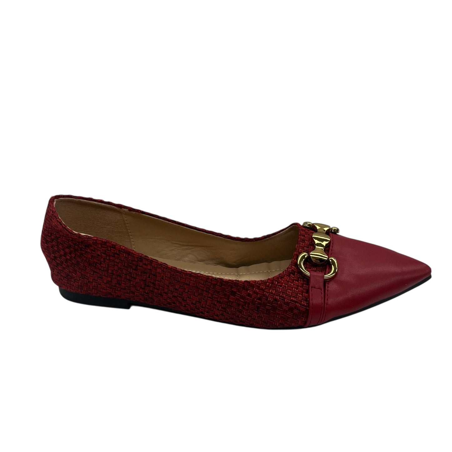 Shoes Flats By Cme In Red, Size:12.5