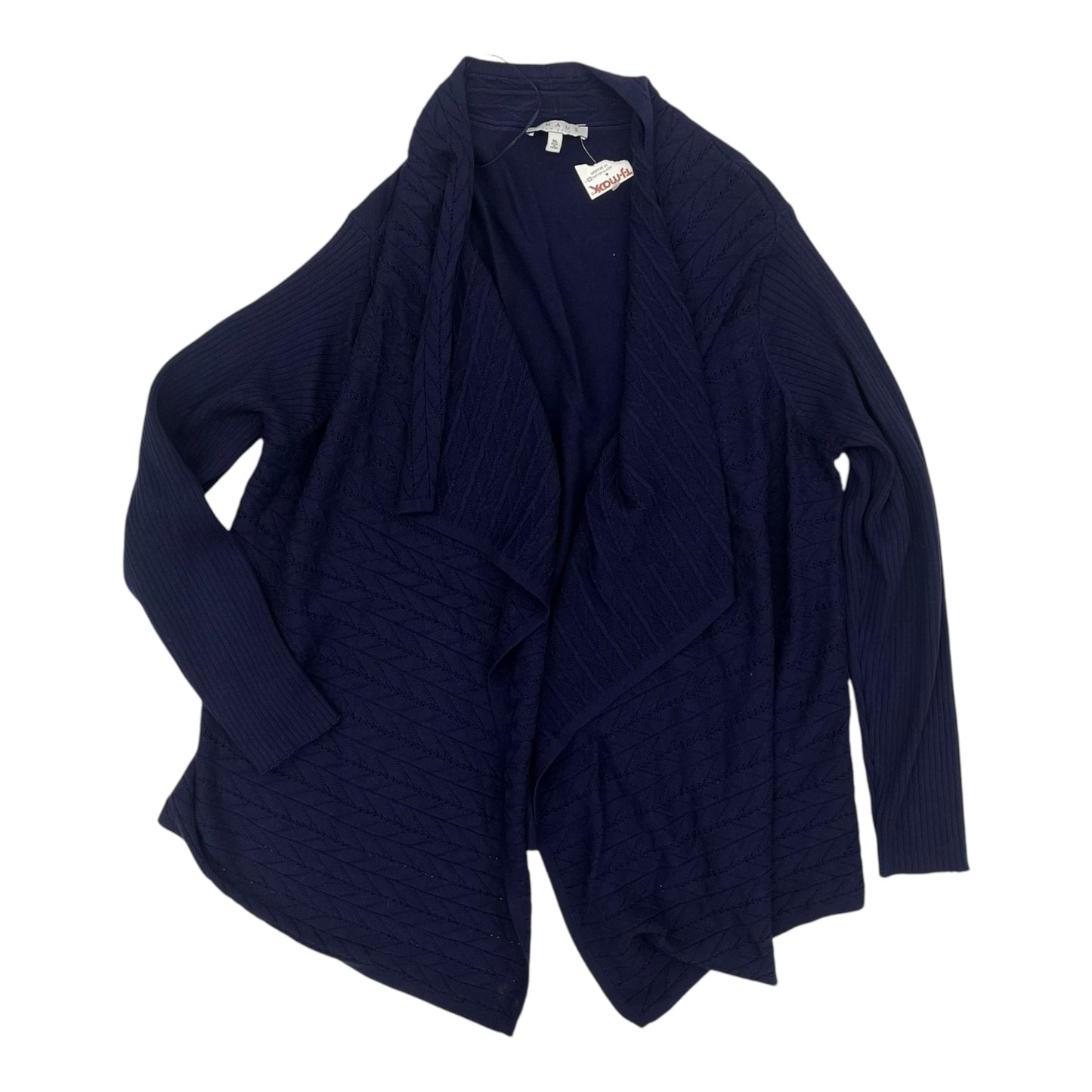 Cardigan By Chaus In Navy, Size:Xl