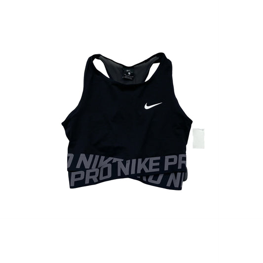 Athletic Bra By Nike In Black & Grey, Size:M