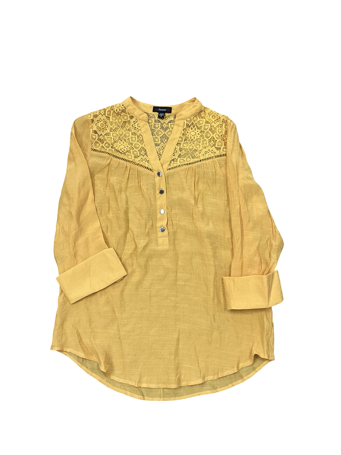 Blouse Ls By Cocomo In Orange, Size:S