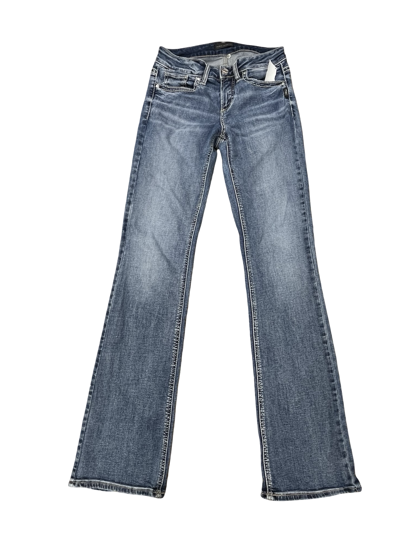 Jeans Straight By Silver In Blue Denim, Size:2