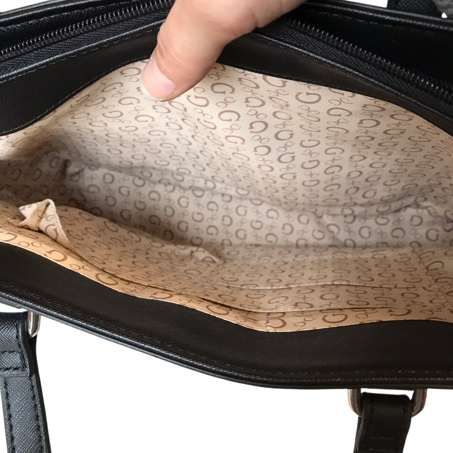 Handbag By Guess In Black, Size:Large